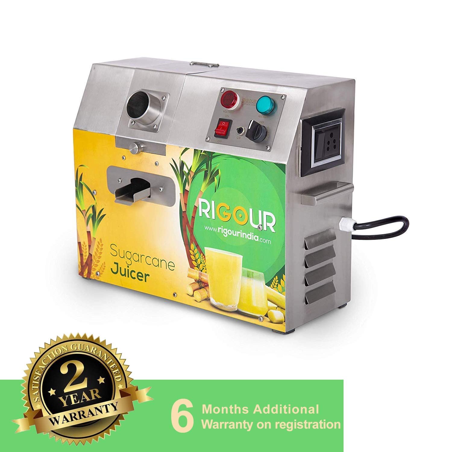 Rigour Sugarcane Juice Machine, 120 kg/hr, 0.5 hp