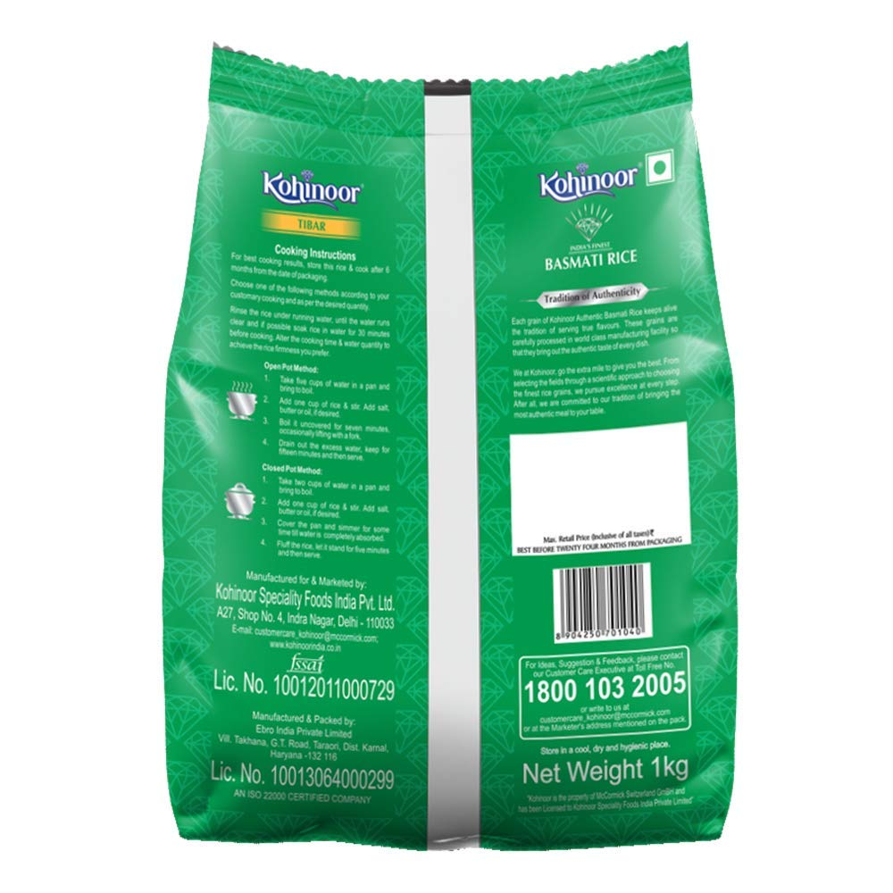 Kohinoor Tibar Authentic Basmati Rice