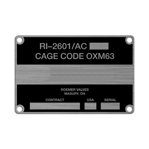 Industrial Nameplate