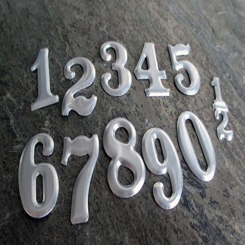 Aluminum Numerals