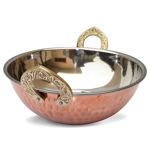 Copper Steel Karahi