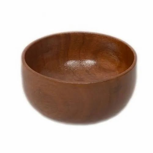 Wooden Soup Bowl