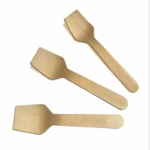 Wooden Ice Cream Spoon