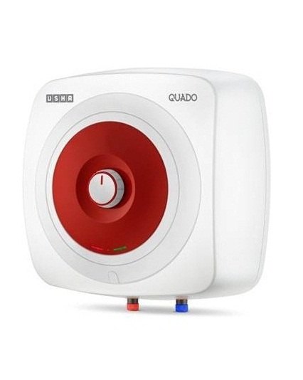 Usha 10 L Storage Geyser (Quado, White, Red)