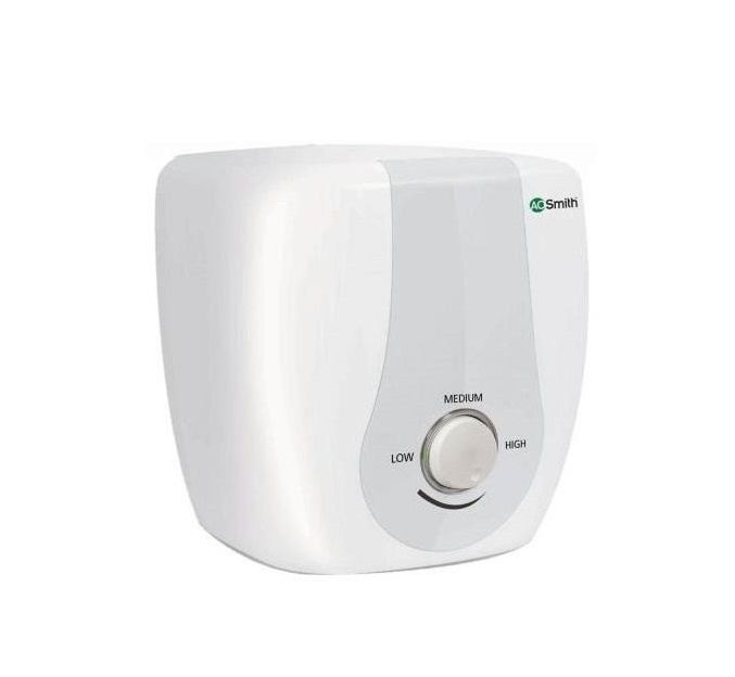 AO Smith 10 L Storage Geyser (Sas, White, Silver)