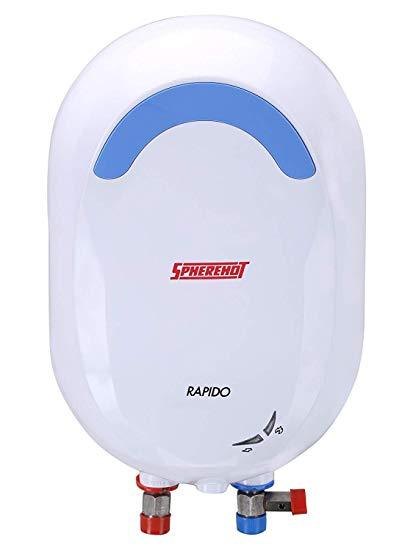 Spherehot 1 L Instant Geyser (Rapido, White)