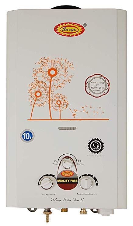 Surya 10 L Gas Geyser (Surya, White)