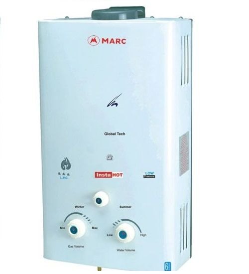 Marc 6 L Gas Geyser (InstantGas 6 L VWH, White)