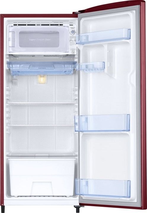 Samsung 192 L 1 Star Direct Cool Single Door Refrigerator (RR19M10C1RH-HL, Scarlet Red/Wine Red)