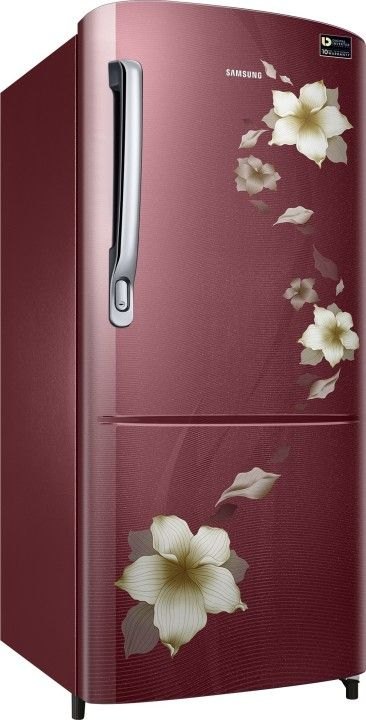Samsung 192 L 3 Star Direct Cool Single Door Refrigerator (RR20M272ZR2/N, Star Flower Red)