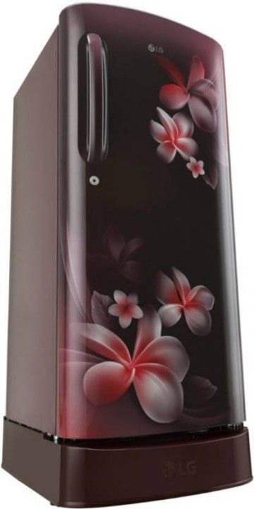 LG 190 L 4 Star Direct Cool Single Door Refrigerator (GL-D201ASPX, Scarlet Plumeria)