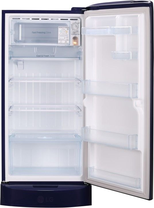 LG 215 L 5 Star Direct Cool Single Door Refrigerator (GL-D221ABGY, Blue Glow)