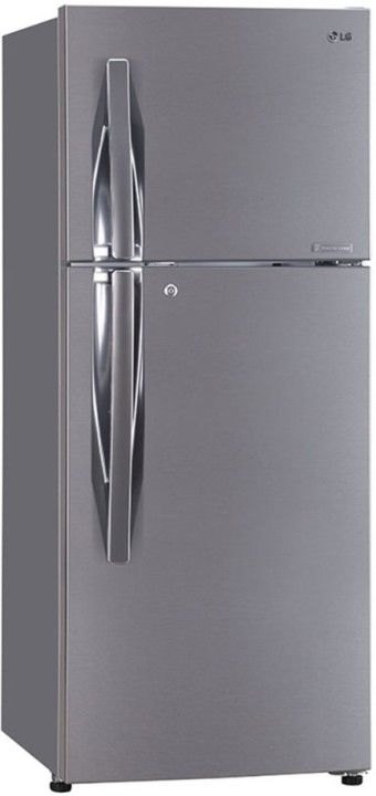 LG 260 L 3 Star Frost Free Double Door Refrigerator (GL-C292RPZY, Shiny Steel)