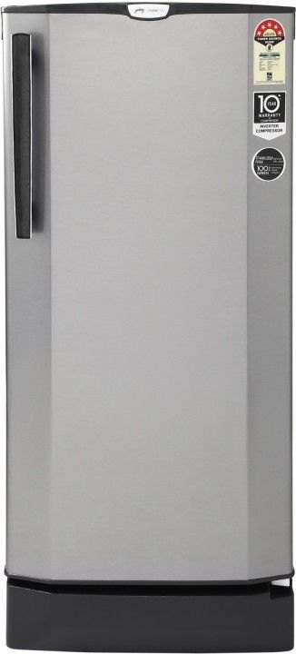 Godrej 190 L 5 Star Direct Cool Single Door Refrigerator (RD EPRO 205 TAI 5.2 SNY STL, Shiny Steel)
