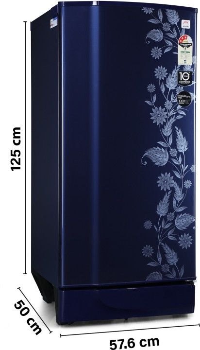 Godrej 200 L 3 Star Direct Cool Single Door Refrigerator (RD 2003 PT 3.2 DRM RYL, Royal Dermin)