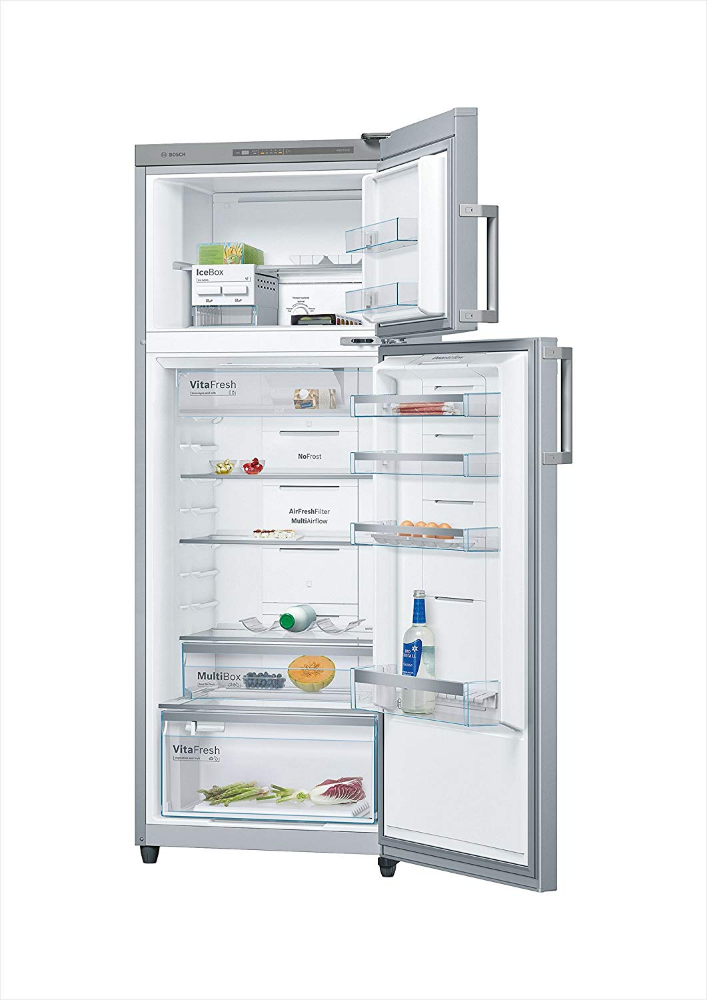 Bosch 347 L 4 Star Frost Free Double Door Refrigerator (KDN43VL40I, Inox)