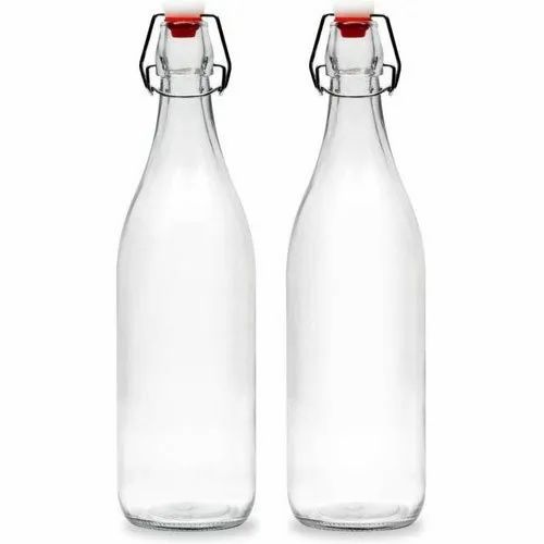Flip Top Glass Bottle