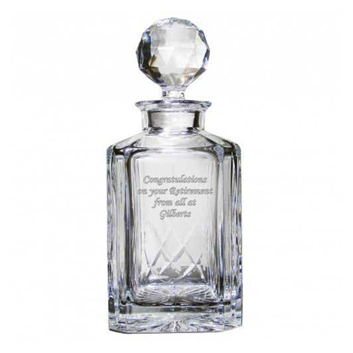 Engraved Crystal Glass
