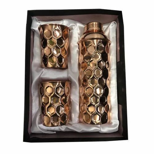 Copper Bottle Gift Set