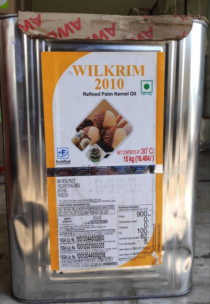 Adani Will Cream 2010 Palm Kernel Oil, Packaging Type: Tin, Packaging Size: 15 Kg