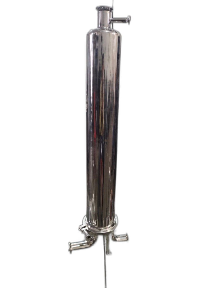 Activated Carbon Silver industrial Ss Cartridge Filter Housing, Length: 20-25 inch