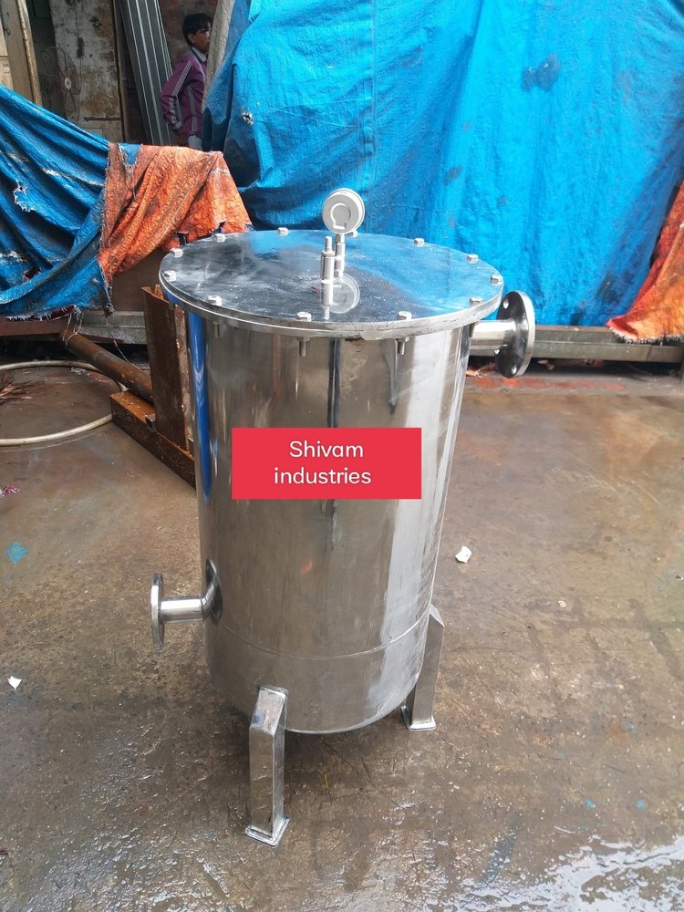 shivam industries Stainless Steel Micron Filter Housing, 5 Bar, Size: Standard