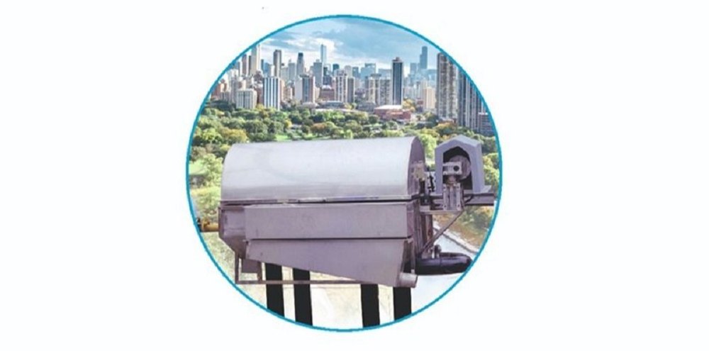 Stainless Steel Rotary Drum Screen Filter, For Stp/Etp/ Pond Filtration