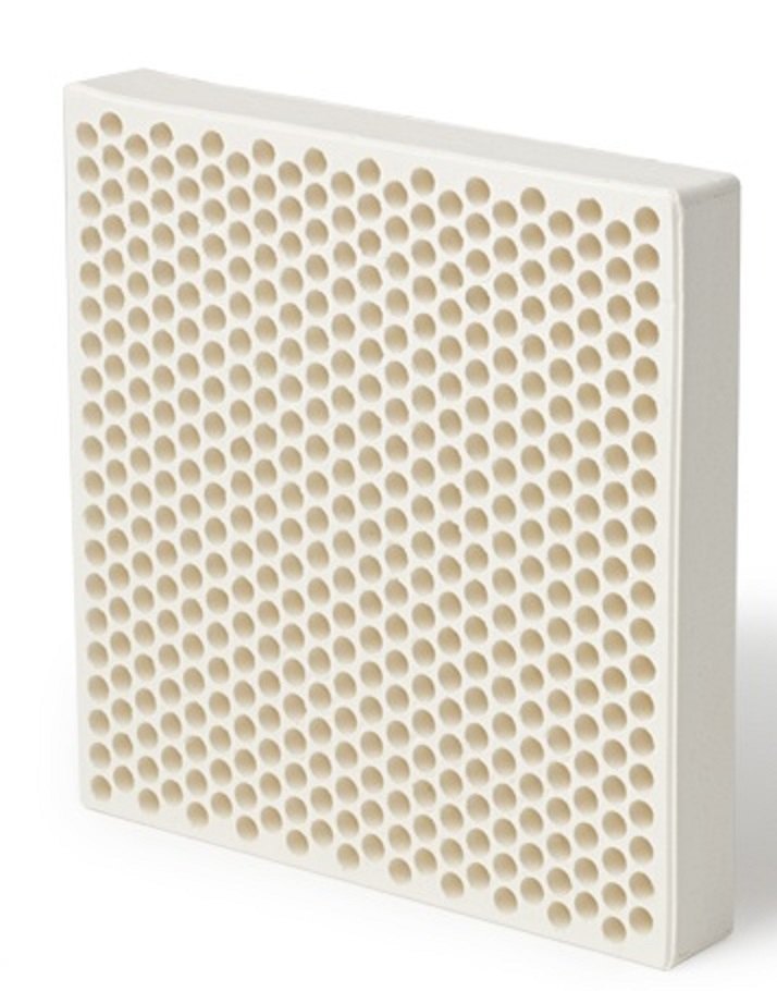 100 mm Ivory Ceramic Foundry Filter, For Chemical, Square