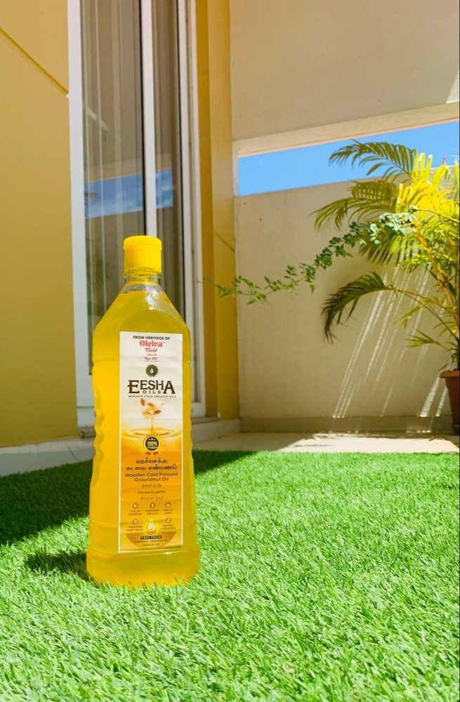 Cold Pressed Groundnut/Peanut Oil - Wooden Chekku Pressed, 1 Ltr