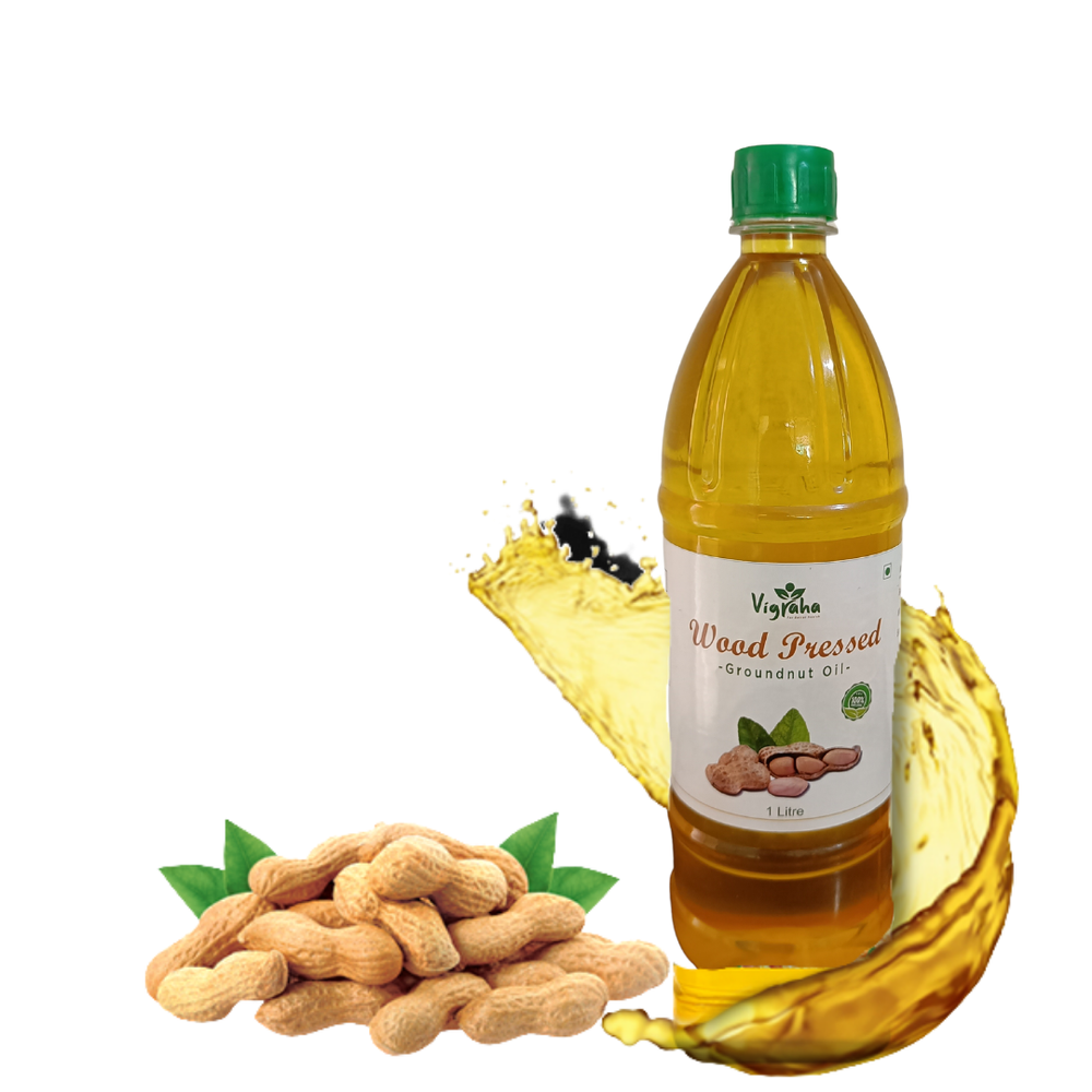 Wood Cold Pressed Groundnut / Peanut Oil, 1 kg