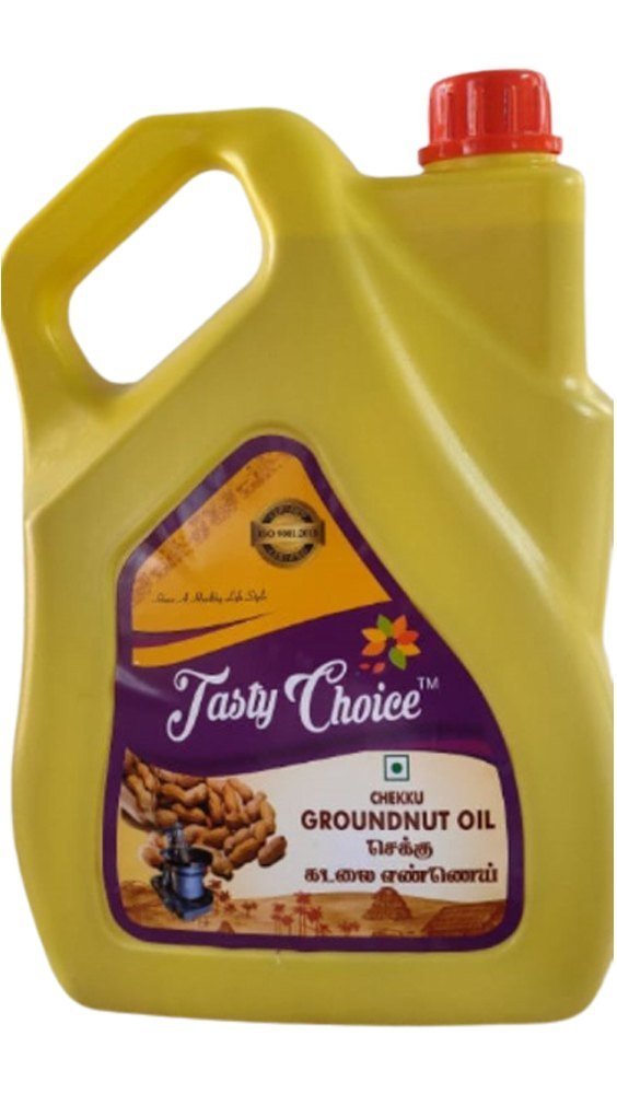Tasty Choice Chekku Groundnut Oil, 5 Litre