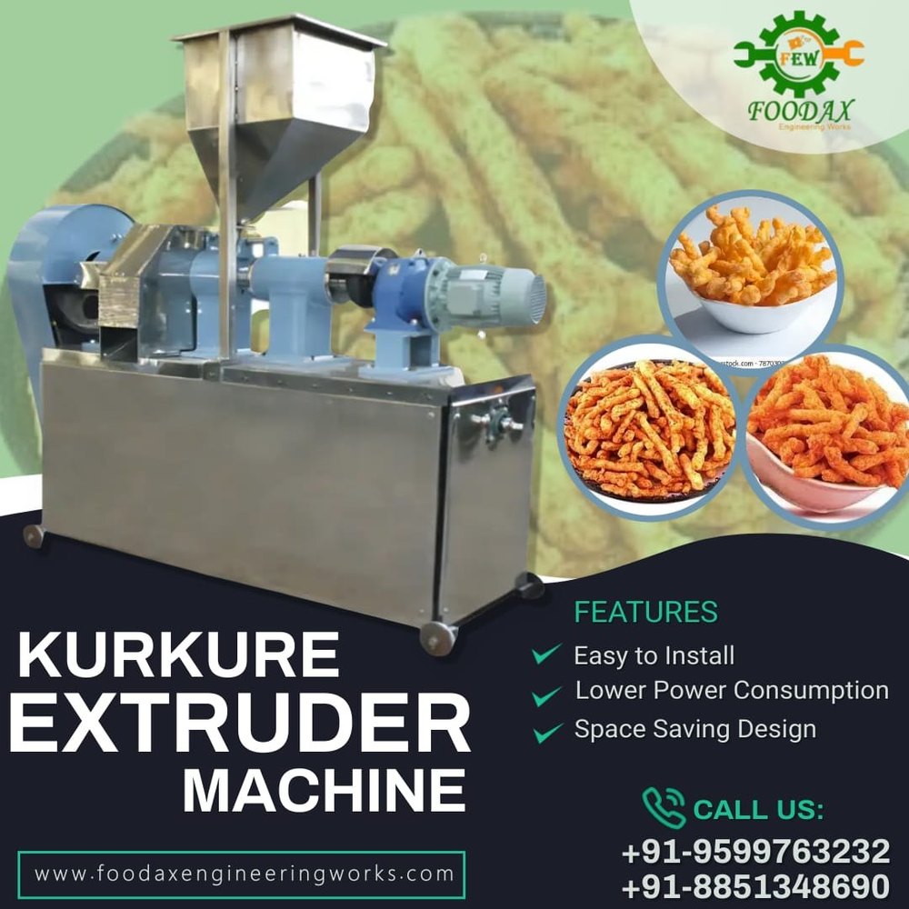 Automatic Namkeen Kurkure Extruder Machine, 0-25, Model Name/Number: FEW-002