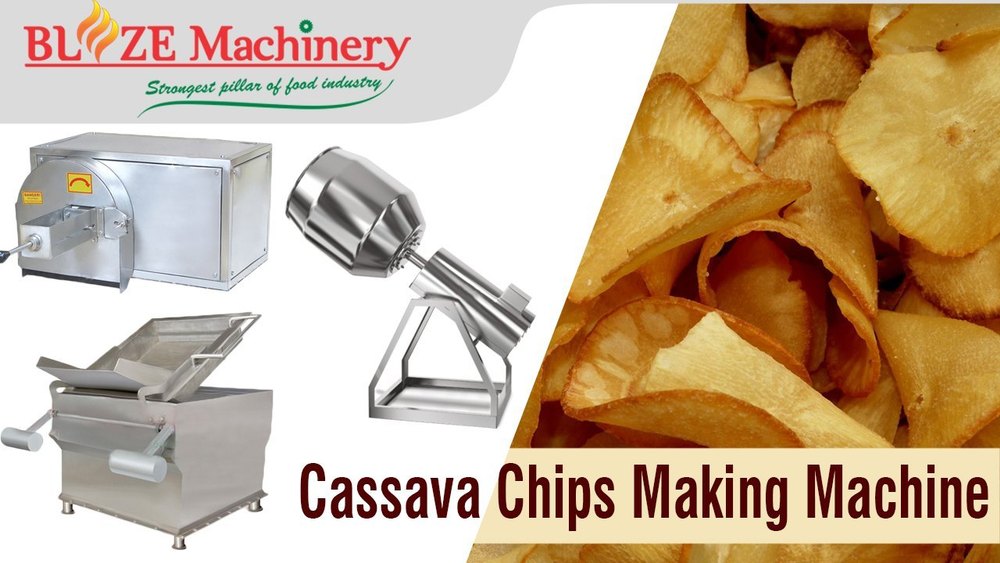 Stainless Steel Cassava Chips Making Plant, For Industrial