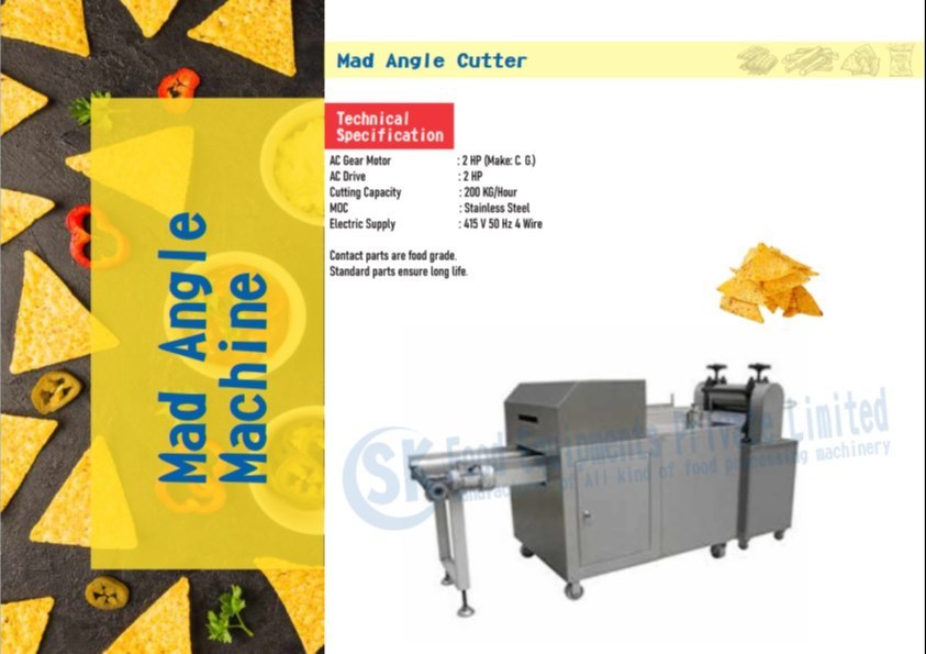 SKFE-015 High Quality Bingo Mad Angles Making Machine, Capacity: 200 KG/Hour
