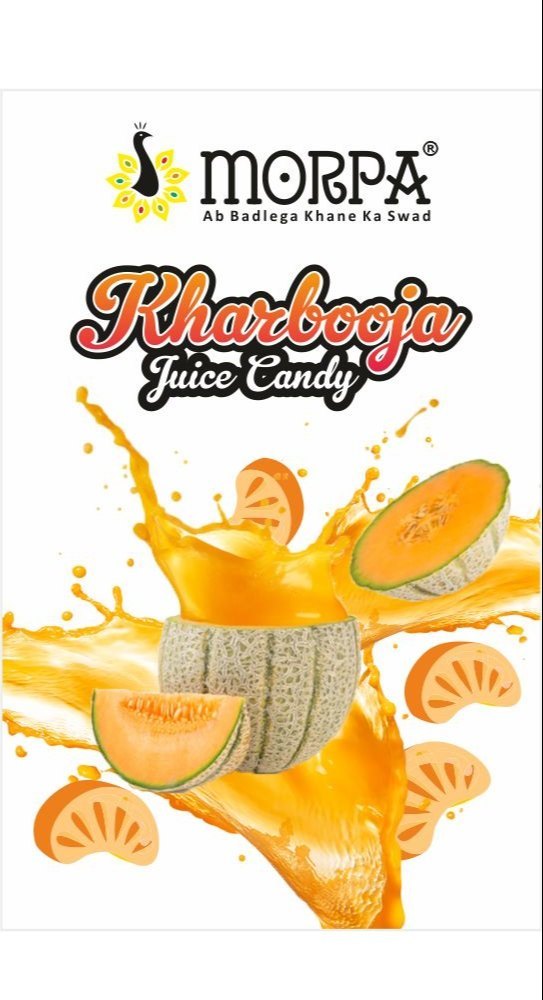 Morpa Half Moon Kharbuja Juice Candy, Packaging Type: Plastic Pouch, Packaging Size: 500 Gram