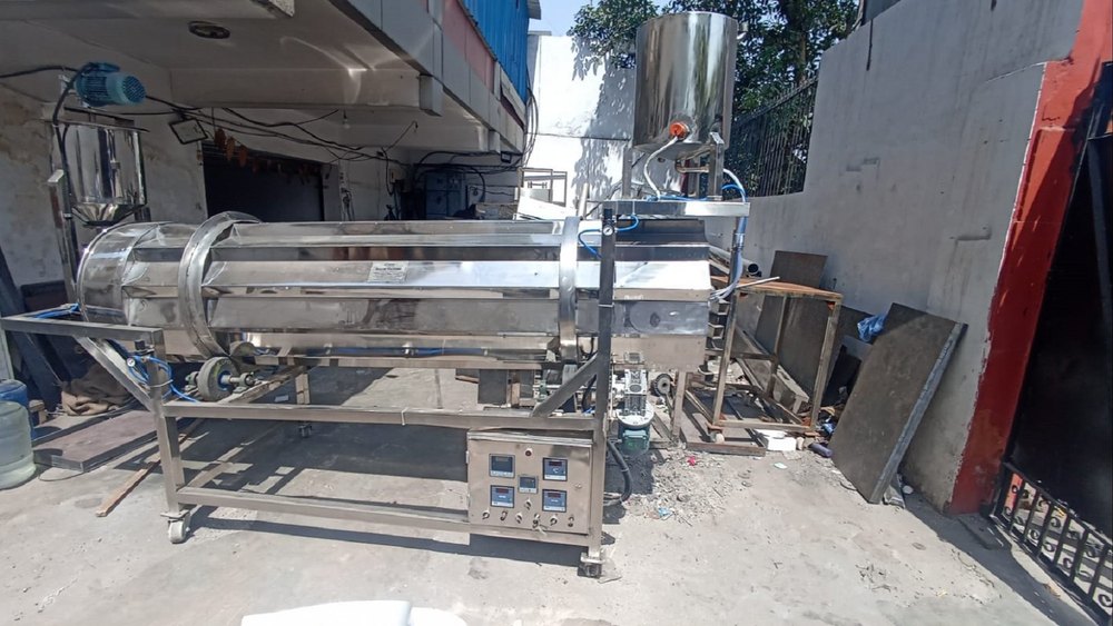 Automatic Popcorn Flavoring Machine, SS 304, 20HP