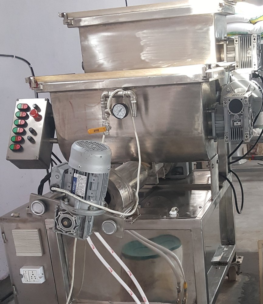 S S 304 Polished Pasta Making Machine, 1 Ton, 7.5 HP