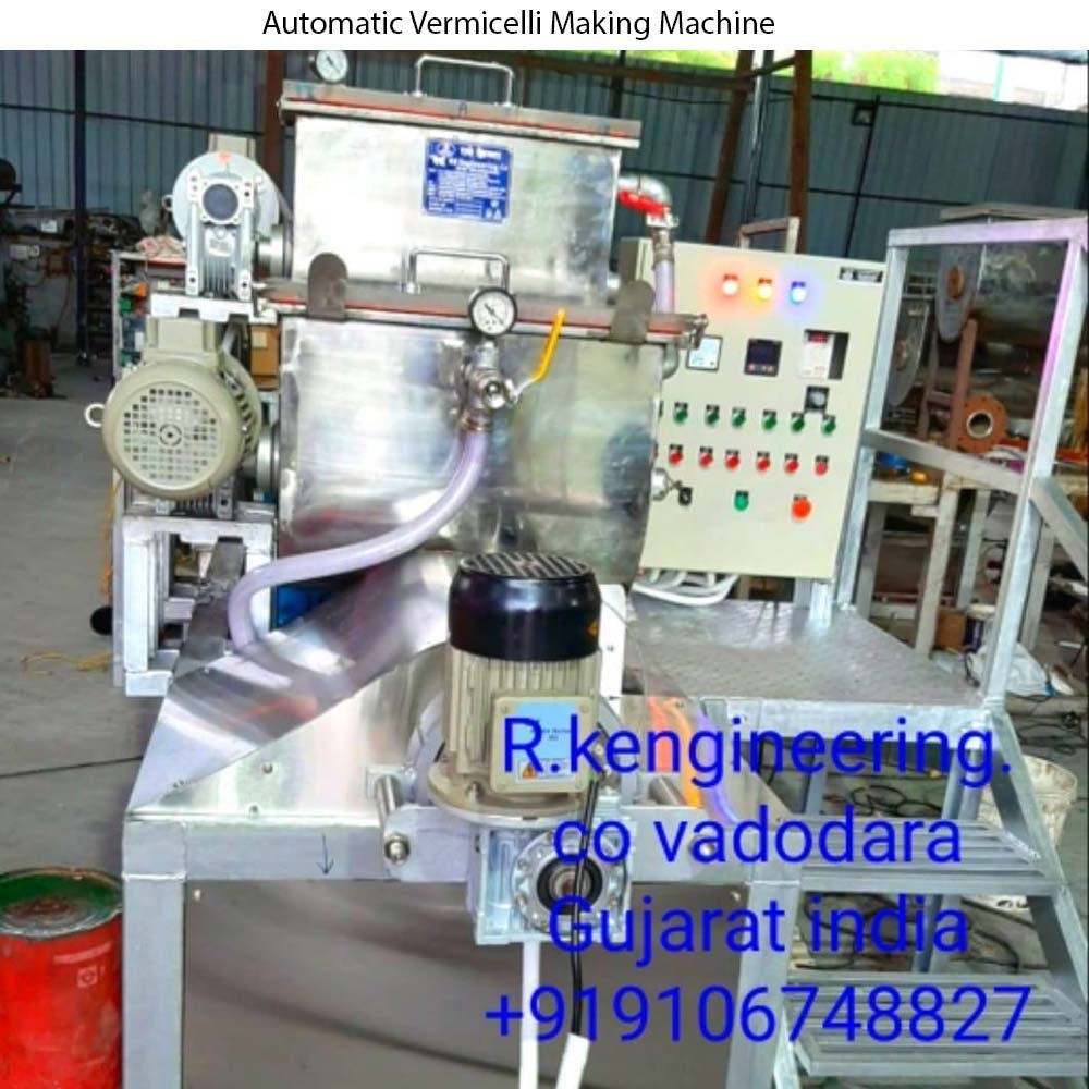 SS 304 Standerd Gread 50 Hz Automatic Vermicelli Making Machine, 4.2 kW, Capacity: 50 kg/Hr