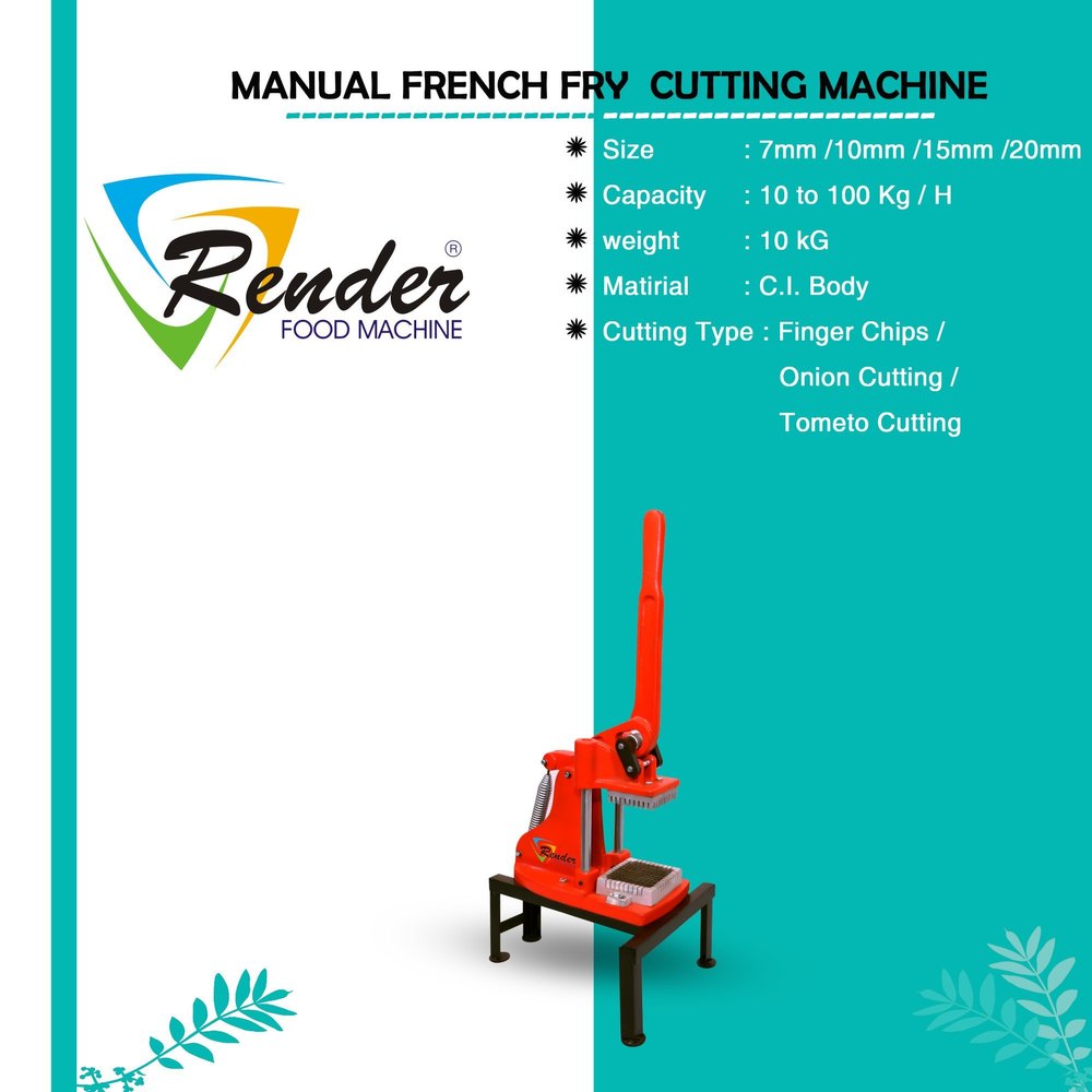 Stainless Steel Finger Chips Machine, For Commercial