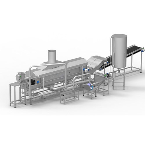 Continuous Potato Chips Fryer with Deoiling Conveyor, Power: 7.5 kW