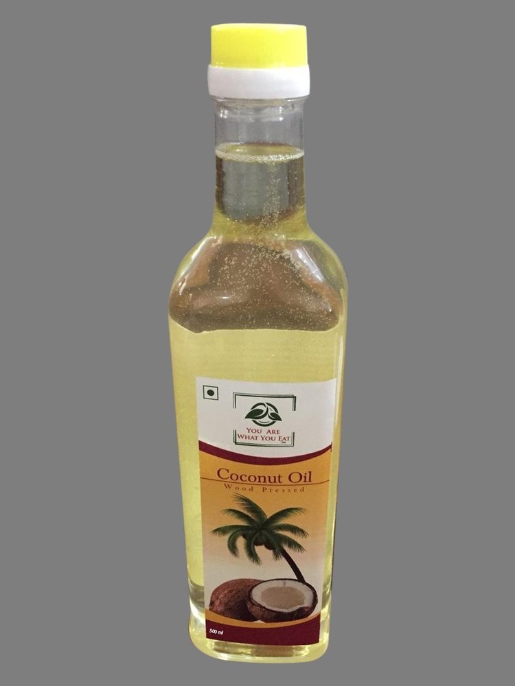 Mono Saturated Lowers Cholesterol 500ml Wood Pressed Coconut Oil, For Cooking Food