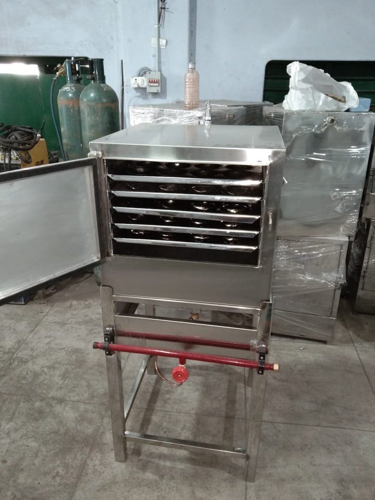 Semi-Automatic Stainless Steel Idli Cooker Commercial, Six, Capacity: 54 To 120