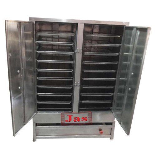 3 - 6 kW Stainless Steel Electric Idli Steamer, For Hotel, Capacity: 36 - 192 Per Batch