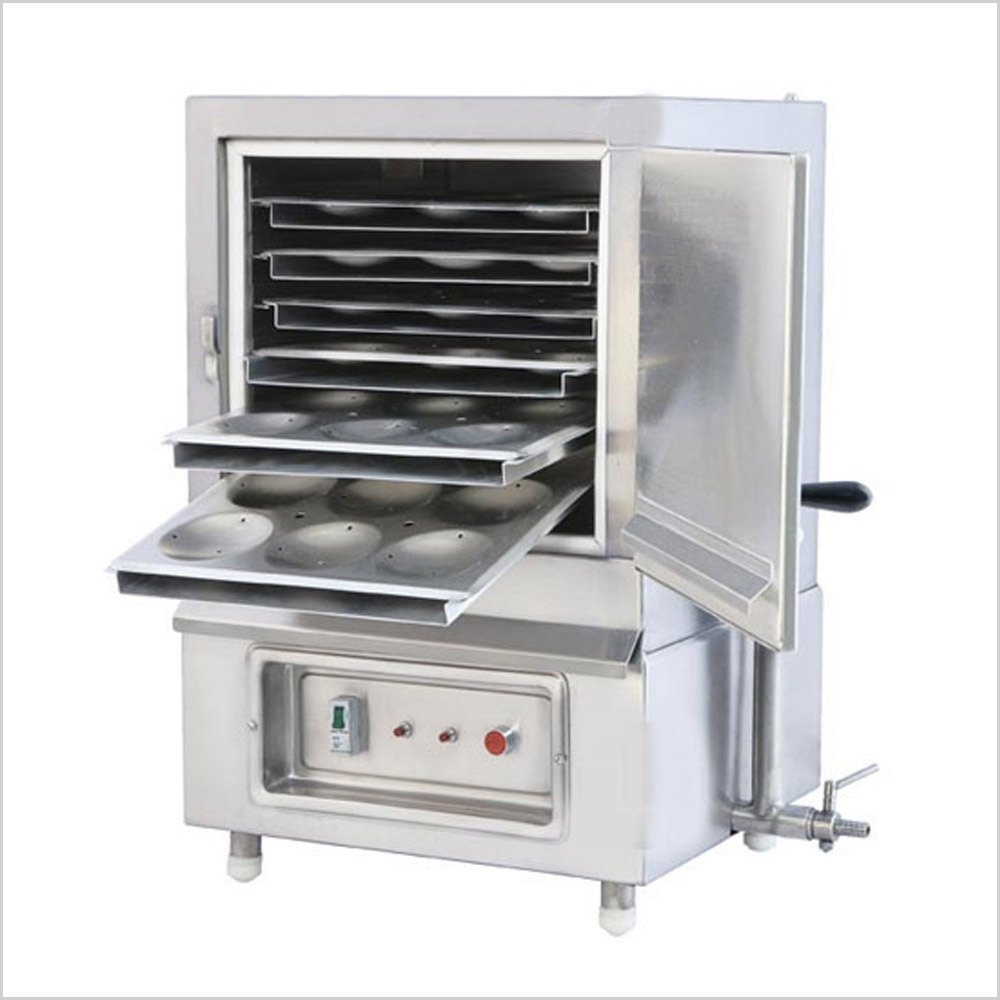 Stainless Steel Commercial Food Warmer SS Idli Steamer, For Restaurant
