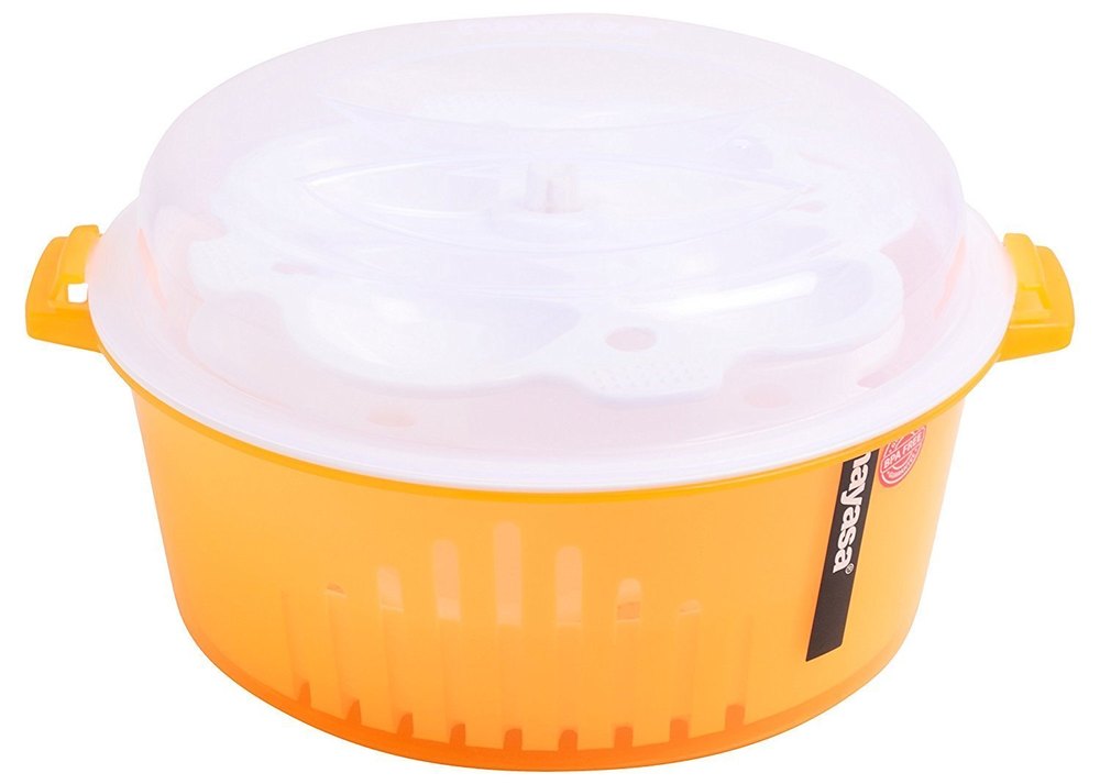 Manual Plastic Nayasa Spincart Microwave Idli Maker, Size: 10cm, Capacity: 2 L