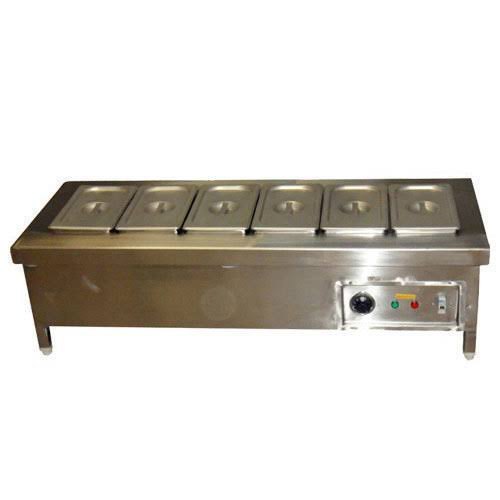 2kw Coil Stainless Steel Electric Food Warmer, Capacity: 5liters Each Containers, Size/Dimension: Std
