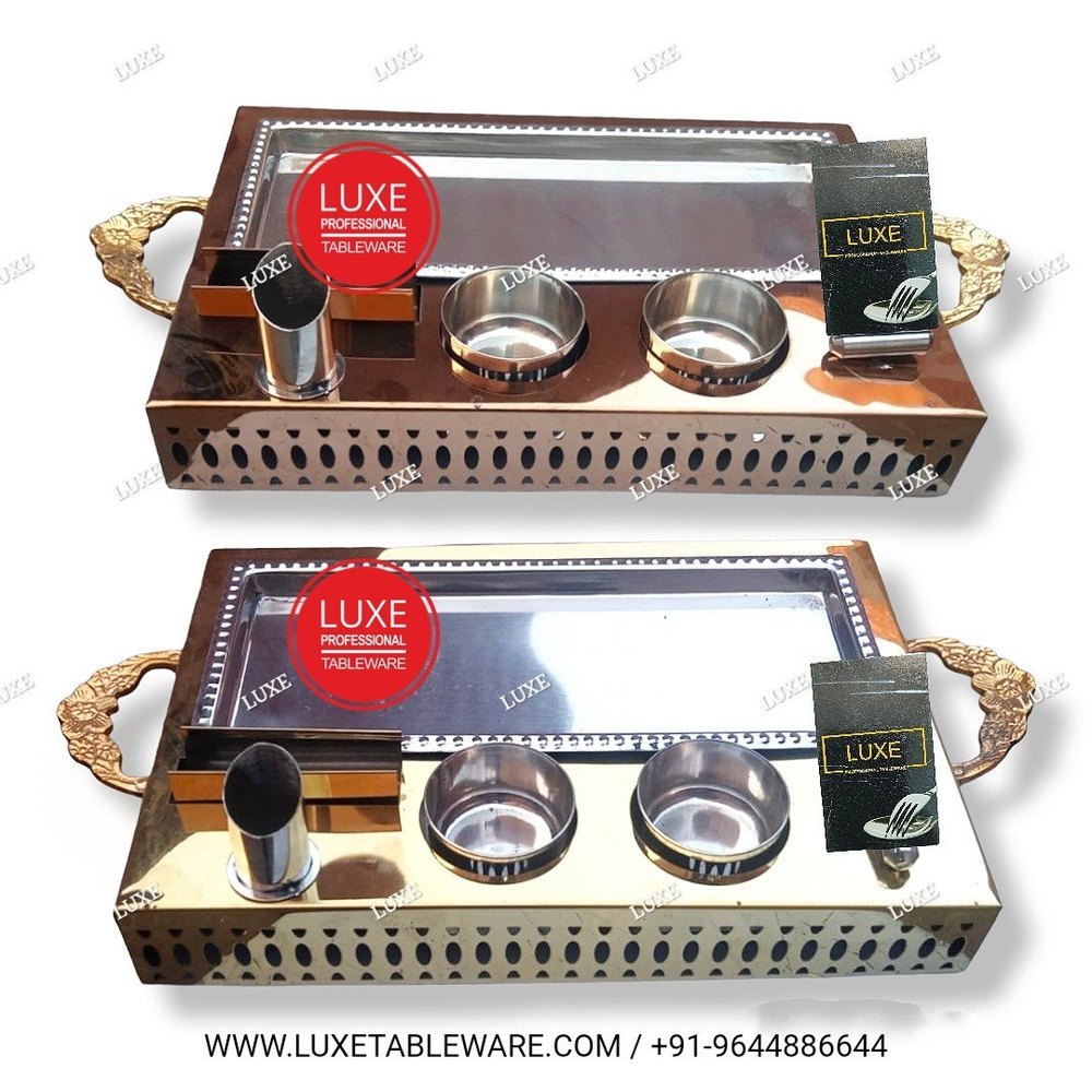 Stainless Steel Snack Warmer Set, For Hotel