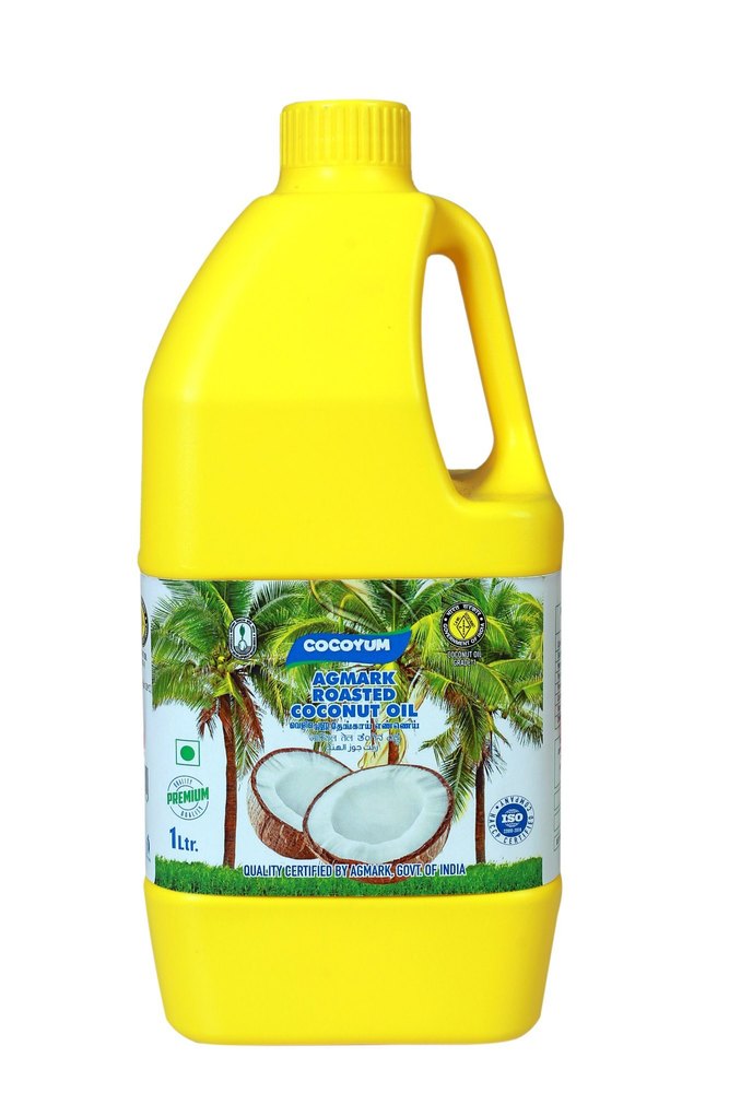 Mono Saturated Cocoyum Agmark Roasted Coconut Oil 1 Ltr