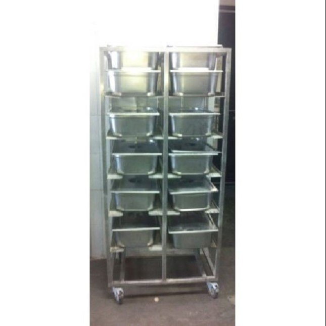 Stainless Steel GN Pan Trolley