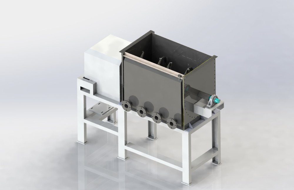 Ribbon Blender Cum Roaster, For Industrial